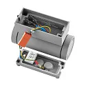 facade spotlight SHORELINE PRO GU10 ROUND UP&DOWN 2 flames, cylindrical, with lamp socket GU10 IP65, light grey