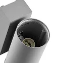 facade spotlight SHORELINE PRO GU10 ROUND UP&DOWN 2 flames, cylindrical, with lamp socket GU10 IP65, light grey