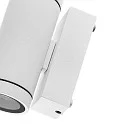 Deko-Light facade spotlight SHORELINE PRO GU10 ROUND UP&DOWN 2 flames, cylindrical, with lamp socket GU10 IP65, white