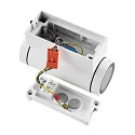 Deko-Light facade spotlight SHORELINE PRO GU10 ROUND UP&DOWN 2 flames, cylindrical, with lamp socket GU10 IP65, white