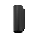 Deko-Light Udendørs wall luminaire CAN OUTDOOR UP & DOWN up / down, 2-flammer, cylindrisk, stiv GU10 IP65, sort