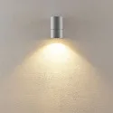 Deko-Light Fasadespot ACHERNAR DOWN 1-flamme, cylindrisk, med lampefatning GU10 IP65, lysegrå