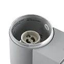 Deko-Light Fasadespot ACHERNAR DOWN 1-flamme, cylindrisk, med lampefatning GU10 IP65, lysegrå