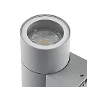 Deko-Light Fasadespot ACHERNAR DOWN 1-flamme, cylindrisk, med lampefatning GU10 IP65, lysegrå