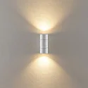 Deko-Light Fasadespot ACHERNAR UP & DOWN 2-flammer, cylindrisk, med lampefatning GU10 IP65, hvid
