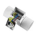 Deko-Light Fasadespot ACHERNAR UP & DOWN 2-flammer, cylindrisk, med lampefatning GU10 IP65, hvid