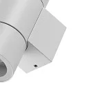 Deko-Light Fasadespot ACHERNAR UP & DOWN 2-flammer, cylindrisk, med lampefatning GU10 IP65, hvid