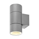 Deko-Light Fasadespot ACHERNAR UP & DOWN 2-flammer, cylindrisk, med lampefatning GU10 IP65, lysegrå