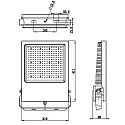 Deko-Light Udendørs LED Projektør ATIK, IP65 / IP44, 152W, 4000K 21350lm 110°, sort