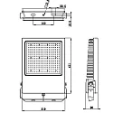 Deko-Light Udendørs LED Projektør ATIK, IP65 / IP44, 242W, 4000K 31800lm 110°, sort