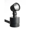 Udendørs LED Spot COLT 8W COB, IP65, 3000K 470lm 775cd 40°, støbt aluminium, sort grå / opal