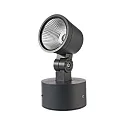 Deko-Light Outdoor LED spot COLT 8W COB, IP65, 3000K 470lm 775cd 40°, die-cast aluminum, black grey / opal