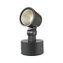 Deko-Light Outdoor LED spot COLT 8W COB, IP65, 3000K 470lm 775cd 40°, die-cast aluminum, black grey / opal
