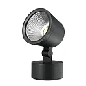 Udendørs LED Spot COLT 30W COB, IP65, 3000K 2320lm 4395cd 40°, støbt aluminium, sort grå / opal