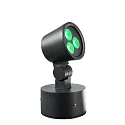 Deko-Light Udendørs LED Spot 8W RGBW, IP65, 24V DC, RGB + 3000K 389lm 20°, støbt aluminium, sort grå