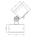 Deko-Light Udendørs LED Spot 8W RGBW, IP65, 24V DC, RGB + 3000K 389lm 20°, støbt aluminium, sort grå