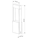 Deko-Light Deko-Light Udendørs LED Standerlampe CHERTAN 450, højde 45cm, IP54, 12W 3000K 640lm 120°, trykstøbt aluminium, mørkegrå
