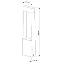 Deko-Light Deko-Light Udendørs LED Standerlampe CHERTAN 1000, højde 100cm, IP54, 12W 3000K 640lm 120°, trykstøbt aluminium, mørkegrå