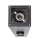 Deko-Light Energisøjle FACADO SOCKET 100 2-fold, lang, med belysning, omskiftelig E27 IP54, mørkegrå 