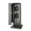 Deko-Light socket column PUKA MANA 2-fold, square, dark grey