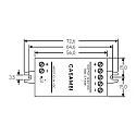 CASAMBI CASAMBI controller Bluetooth controller cBU-PWM4, input: 12-24V DC, 72W / 144 w / 
