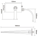 Deko-Light ground spike luminaire RF-SMART WIDE-SPOT RGB+TW ZigBee controllable, radio controllable IP20, anthracite dimmable