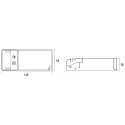 Deko-Light LED driver BASIC DIM CV 24V konstant spænding, dæmpbar, grå, sort