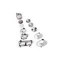 Deko-Light Tilbehør til MODULAR SYSTEM COB Reflektor 40°, 42 mm, sølv / krom
