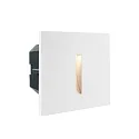 Dækning LINEÆR til LED Vægindbygningslampe LIGHT BASE II COB OUTDOOR, 10 x 10cm, strålevinkel 43°, aluminium, hvid