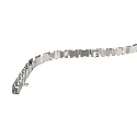 Flex Profil til D FLEX LINE LED Strip, 50cm (rolle), anodiseret aluminium, sølv matt