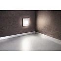 Deko-Light Dækning FIRKANTET til LED Vægindbygningslampe ALWAID, mælkeagtig, hvid