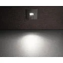 Dækning FIRKANTET til LED Vægindbygningslampe ALWAID, kulsort