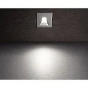 Deko-Light Dækning FIRKANTET Vinkel til LED Vægindbygningslampe ALWAID, grå