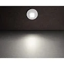 Deko-Light Dækning RUND til LED Vægindbygningslampe ALWAID, hvid