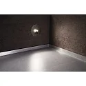 Dækning RUND til LED Vægindbygningslampe ALWAID, kulsort