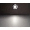 Deko-Light Dækning RUND Vinkel til LED Vægindbygningslampe ALWAID, grå