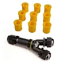 Outdoor Multi Y-connector for 3 cable 4-14 mm, 3 cores 0.5-4 mm², max. 450V AC/24A 