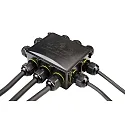 Deko-Light Outdoor Multi 10-fold-distributør til 2-10 Kabel 4-14 mm, 0.5-4 mm², maks. 450V AC/24A