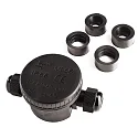 Outdoor 2-fold-distributor round for cable 5-12 mm, 0.5-2,5 mm², max. 450V AC/24A