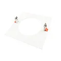Deko-Light reduktionsring 240/180MM mekanisk, firkantet, indbygget version, signal hvid