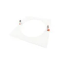 reducing ring 280/210MM mechanical, square, built-in version, signal white