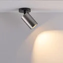 Deko-Light surface mounted housing CAN MIX'N MATCH 1/2 - SPOT HEAD (CEILING / 3PHASE) cylindrical, rigid, mechanical, anthracite