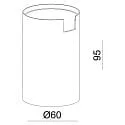 Deko-Light overflademonteret hus CAN MIX'N MATCH 1/2 - SPOT HEAD (WALL / TABLE / FLOOR) cylindrisk, mekanisk, bronze