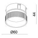 Deko-Light vedhæftede del CAN MIX’N MATCH - ACRYLIC RING mekanisk, gennemsigtig