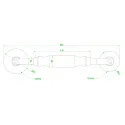 Deko-Light mounting tool 10/12mm, blue