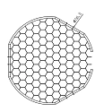 Deko-Light honeycomb FOCARIS 15W mekanisk, sæt med 1, sort