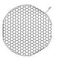 Deko-Light honeycomb FOCARIS 37W mekanisk, sæt med 1, sort