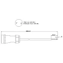  Kabelsystem, Weipu HQ 12/24/48V Feed-kabel 2-polet, 5 meter