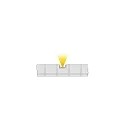 AU-01-08, flad U-Profil til 8 - 9,3 mm LED Strips, 100cm