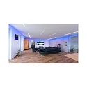 AU-01-08, flad U-Profil til 8 - 9,3 mm LED Strips, 100cm